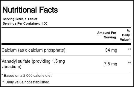 Life Extension Sulfato de vanádio 100 Tabletes - Imagem 4