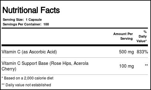 Solaray Dois Estágios Temporário-Lançamento C-500 com Rose Hips e Acerola 100 Cápsulas - Imagem 4