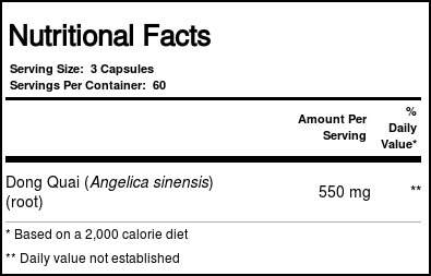 Solaray Dong Quai 550 mg 180 Cápsulas - Imagem 4