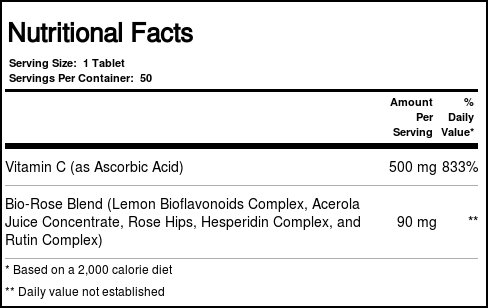 Nature's Life C-Complexo 500 mg 50 Tabletes - Imagem 4