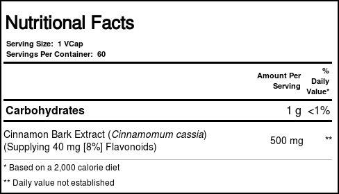 Nature's Life Canela Extrair 500 mg 60 Cápsulas Vegetarianas - Imagem 4