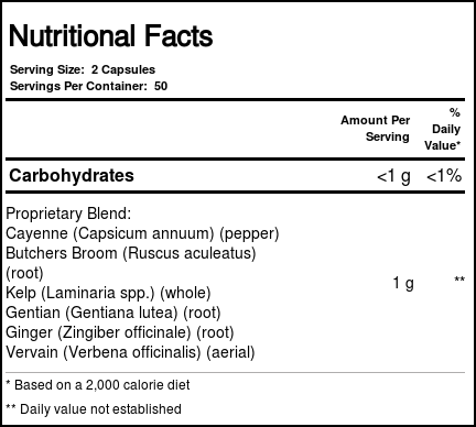 Solaray Circulação Mistura SP-11B 100 Cápsulas - Imagem 2