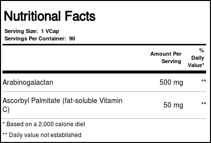 Pure EnCápsulasulations Arabinogalactana 90 Cápsulas Vegetarianas - Imagem 4