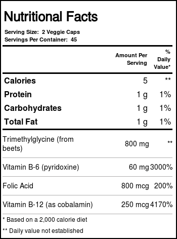 Only Natural A homocisteína Lutador 90 Cápsulas Vegetarianas - Imagem 4