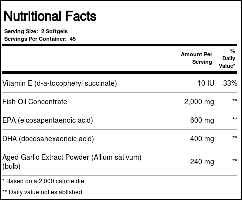 Kyolic Kyolic-EPA (óleo de peixe) 90 Cápsulas - Imagem 3