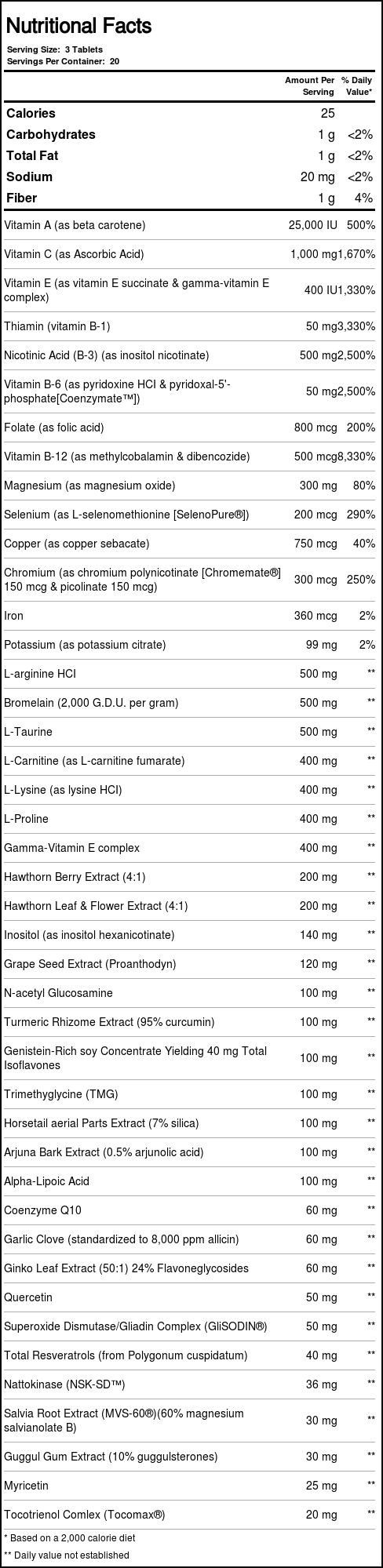 Source Naturals Coração Ciência 60 Tabletes - Imagem 5