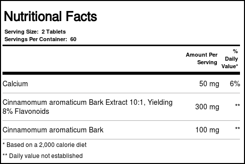 Planetary Formulas Full Spectrum Canela Extrato 120 Tabletes - Imagem 3