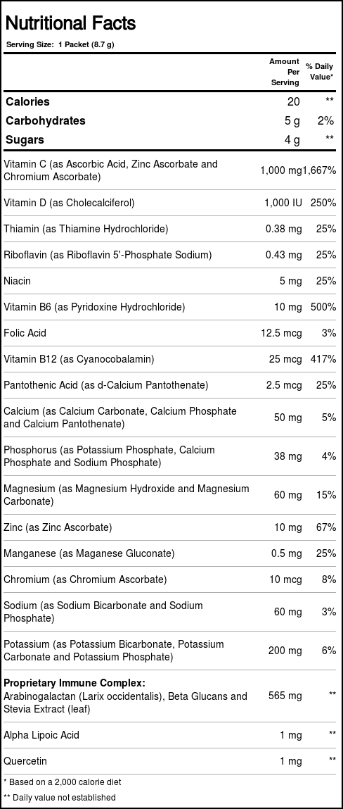 Alacer Emergen-C Imunológico mais, Framboesa - 30 packets - Imagem 4