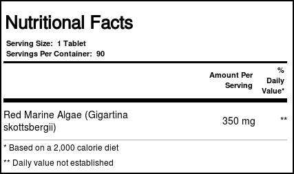 Source Naturals Red Algas Marinhas 90 Tabletes - Imagem 2