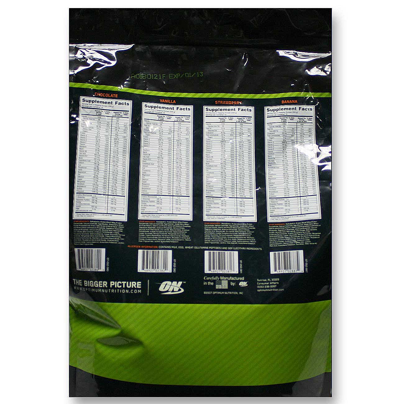 Serious Mass Optimum Nutrition Chocolate 12 lbs/ 5.44 kg - Imagem 2