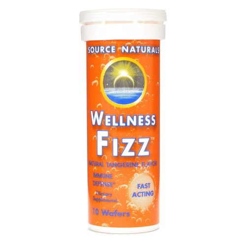 Source Naturals Wellness Fizz, tangerina - 10 Wafers