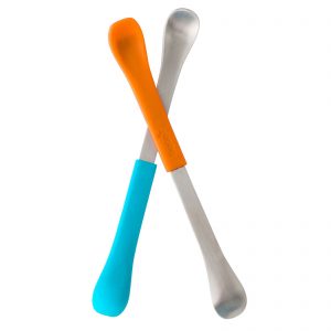 Comprar boon, swap, 2-in-1 feeding spoon, 4+ months, blue & orange, 2 spoons preço no brasil ervas infantis suplemento importado loja 51 online promoção - 26 de setembro de 2022