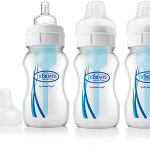 Comprar dr. Brown's, natural flow, wide-neck, 0 + months, 3 pack bottles, 8 oz (240 ml) each preço no brasil ervas infantis suplemento importado loja 21 online promoção - 26 de setembro de 2022