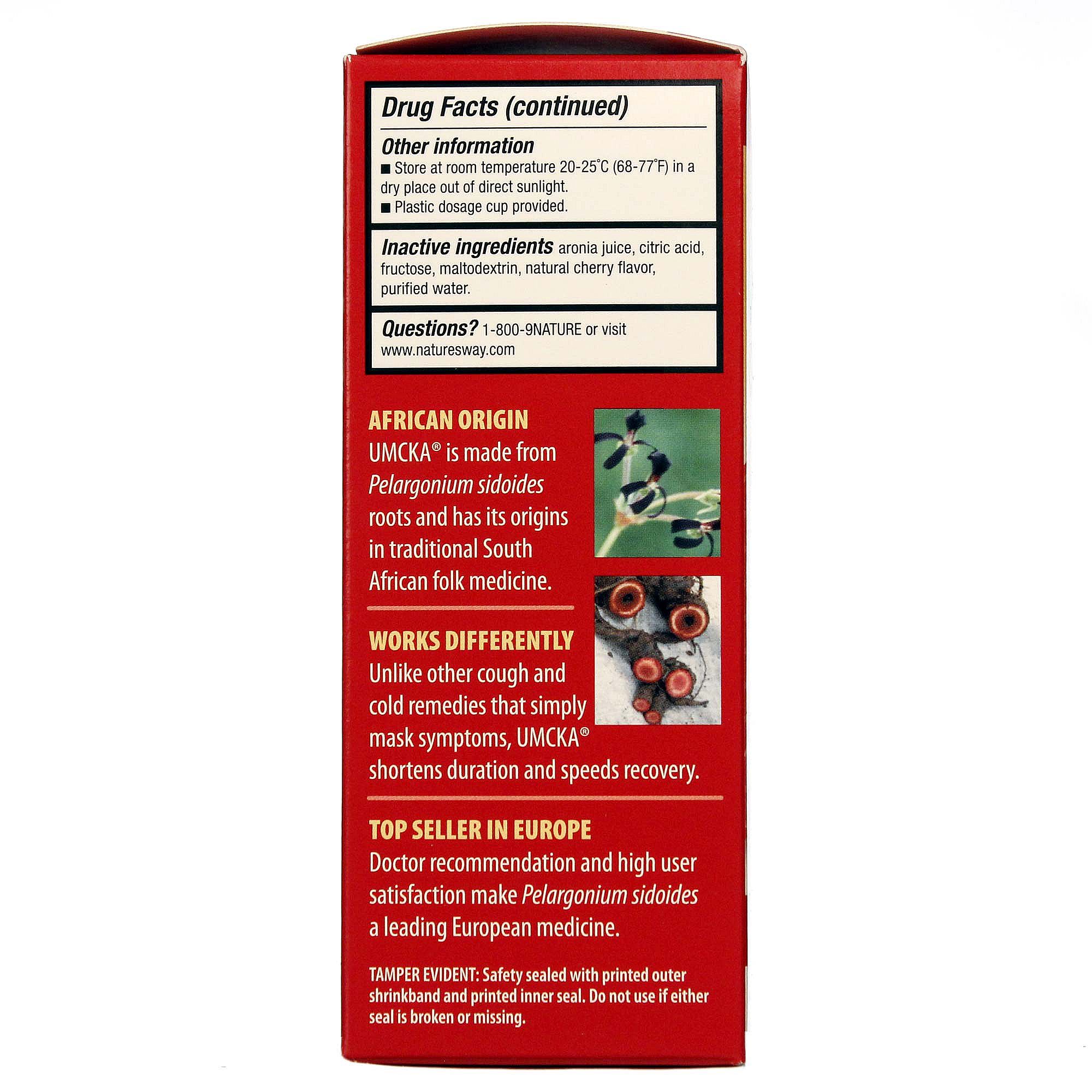 Nature's Way Umcka ColdCare xarope de cereja 4 fl oz - Imagem 3