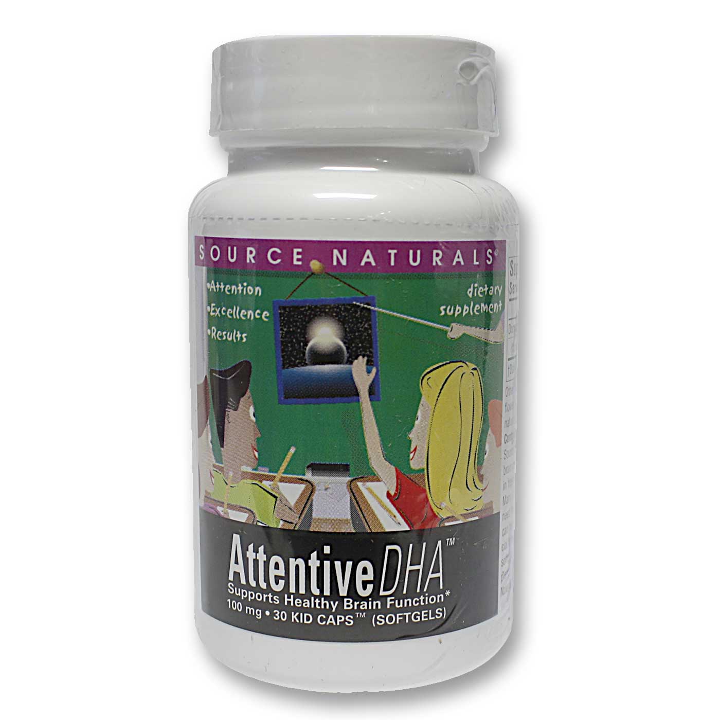 Source Naturals Atenta DHA Crianças 60 Cápsulas