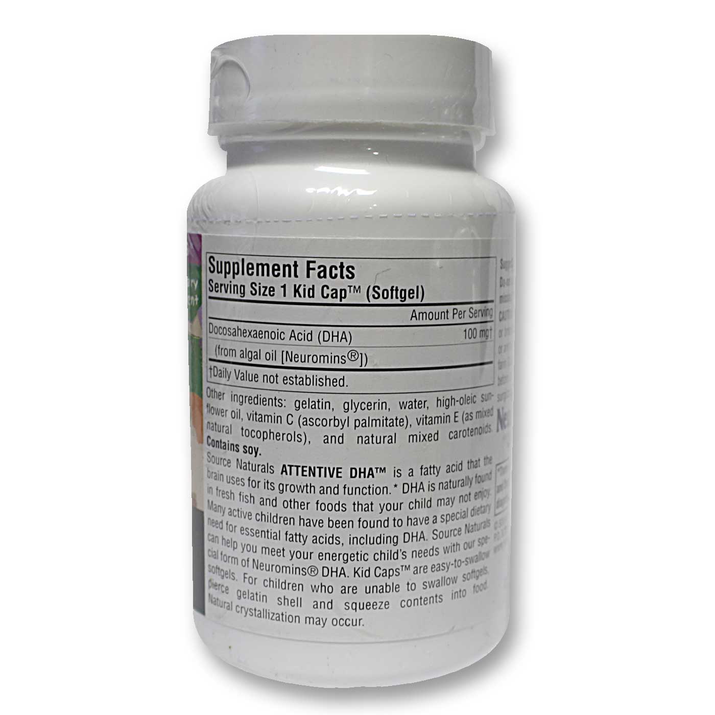 Source Naturals Atenta DHA Crianças 30 Cápsulas - Imagem 2