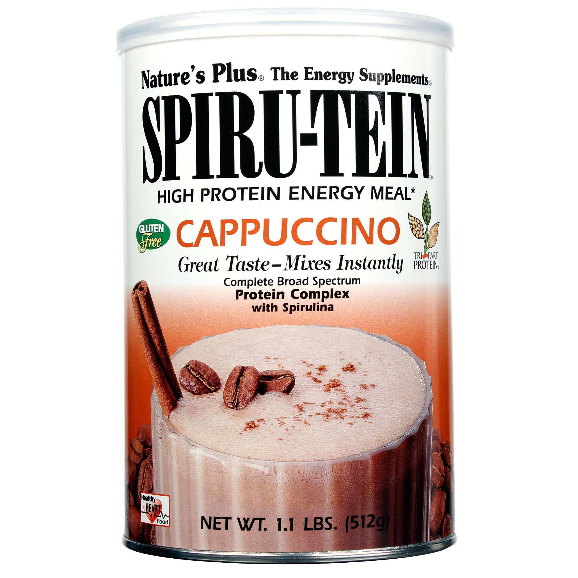 Nature's Plus Spiru-Tein Cappuccino 1 lb,1