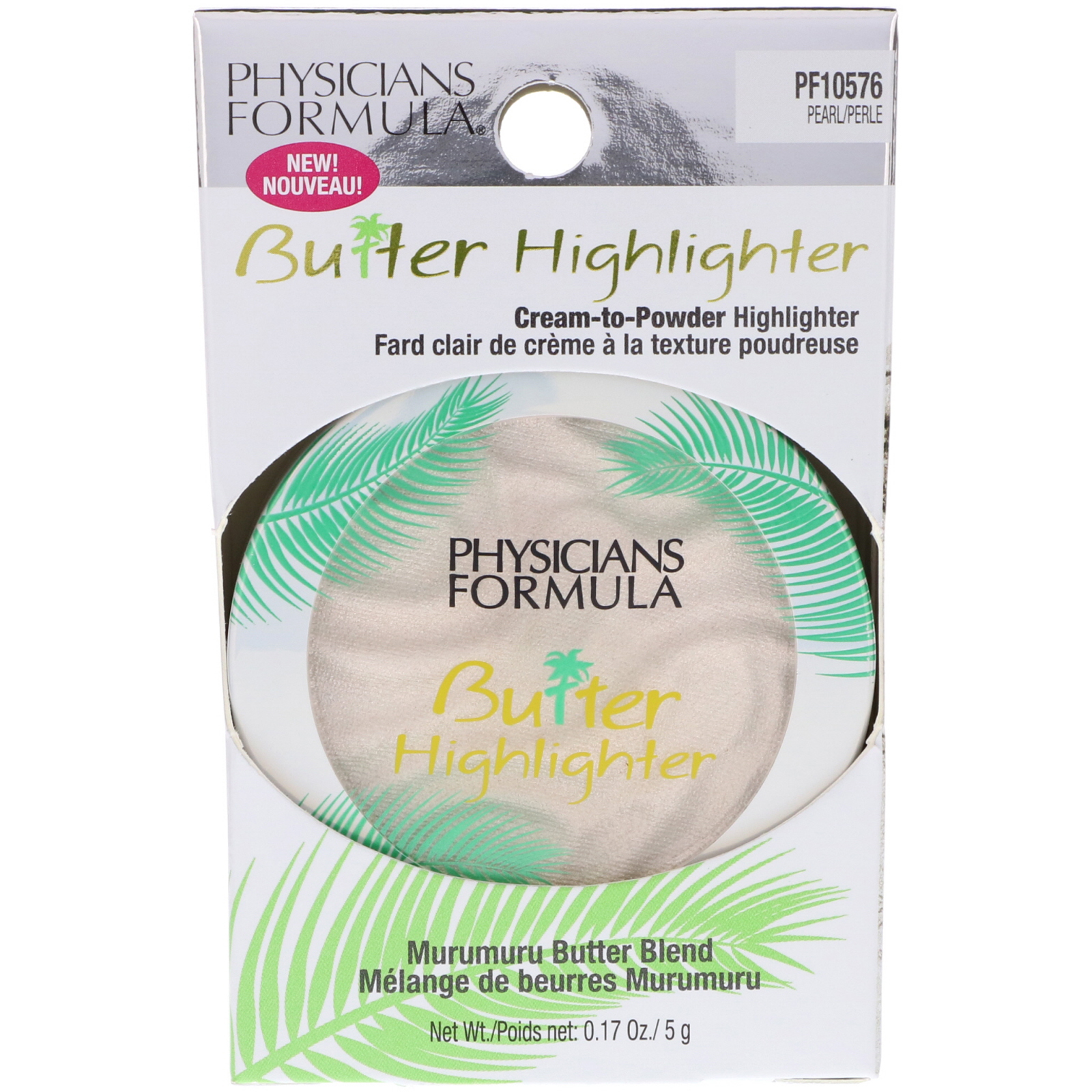 Physician's Formula, Inc., Butter Highlighter, Cream to Powder Highlighter, Pearl, 0.17 oz (5 g) - Imagem 2