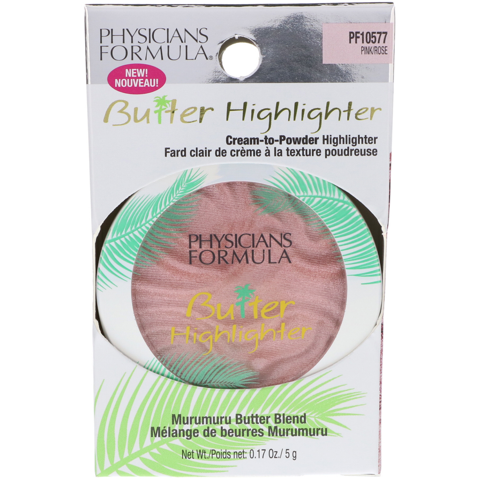 Physician's Formula, Inc., Butter Highlighter, Cream to Powder Highlighter, Pink, 0.17 oz (5 g) - Imagem 2