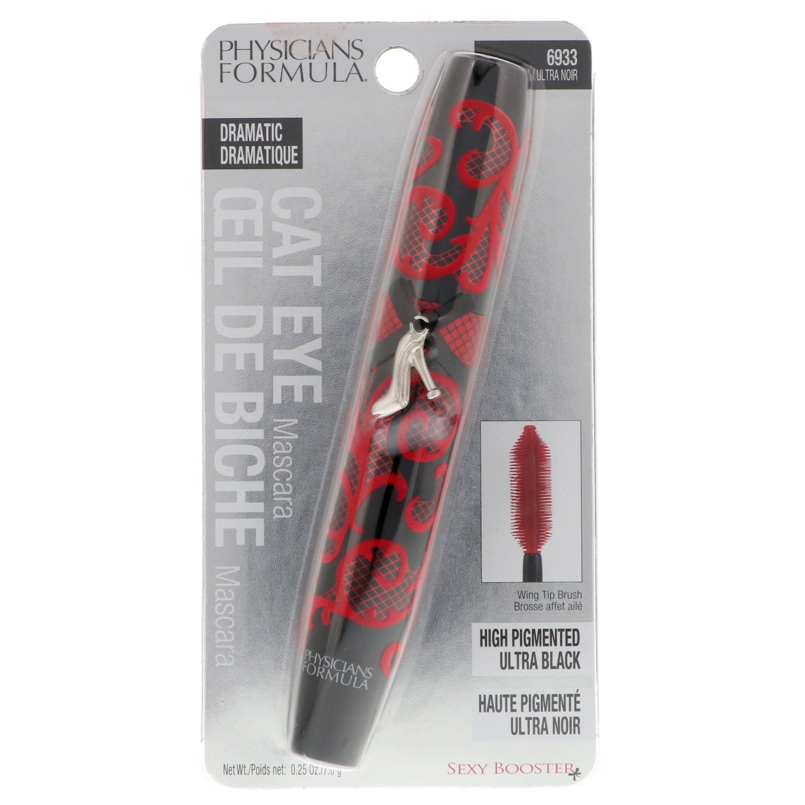 Physician's Formula, Inc., Sexy Booster, Cat Eye Mascara, Dramatic, Ultra Black, 0.25 oz (7.0 g) - Imagem 2