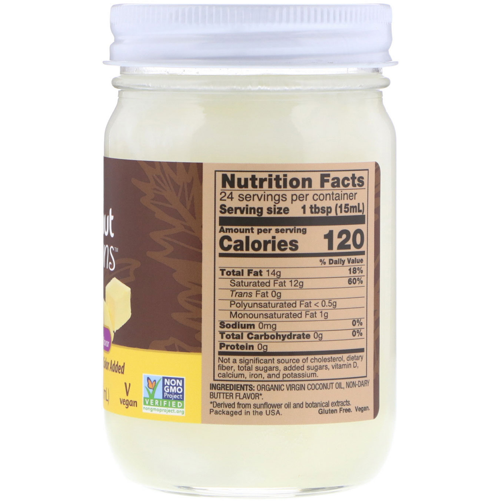 Now Foods, Ellyndale Naturals, Coconut Infusions, Non-dairy Butter Flavor, 12 fl oz (355 ml) - Imagem 2