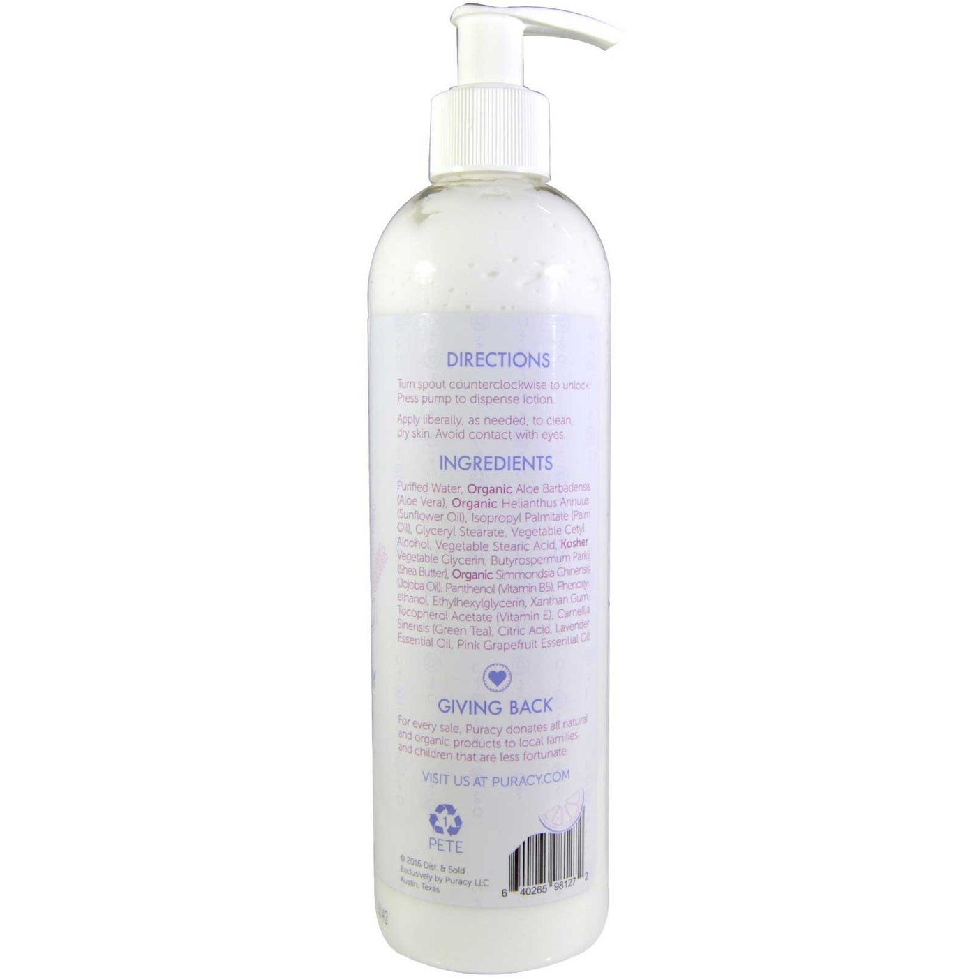 Puracy Orgânico Bebê Lotion - 12 fl oz - Imagem 2