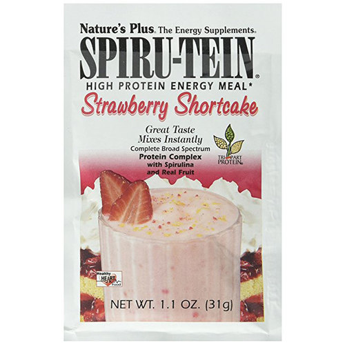 Nature's Plus Spiru-Tein, biscoito de morango - 8 Packets