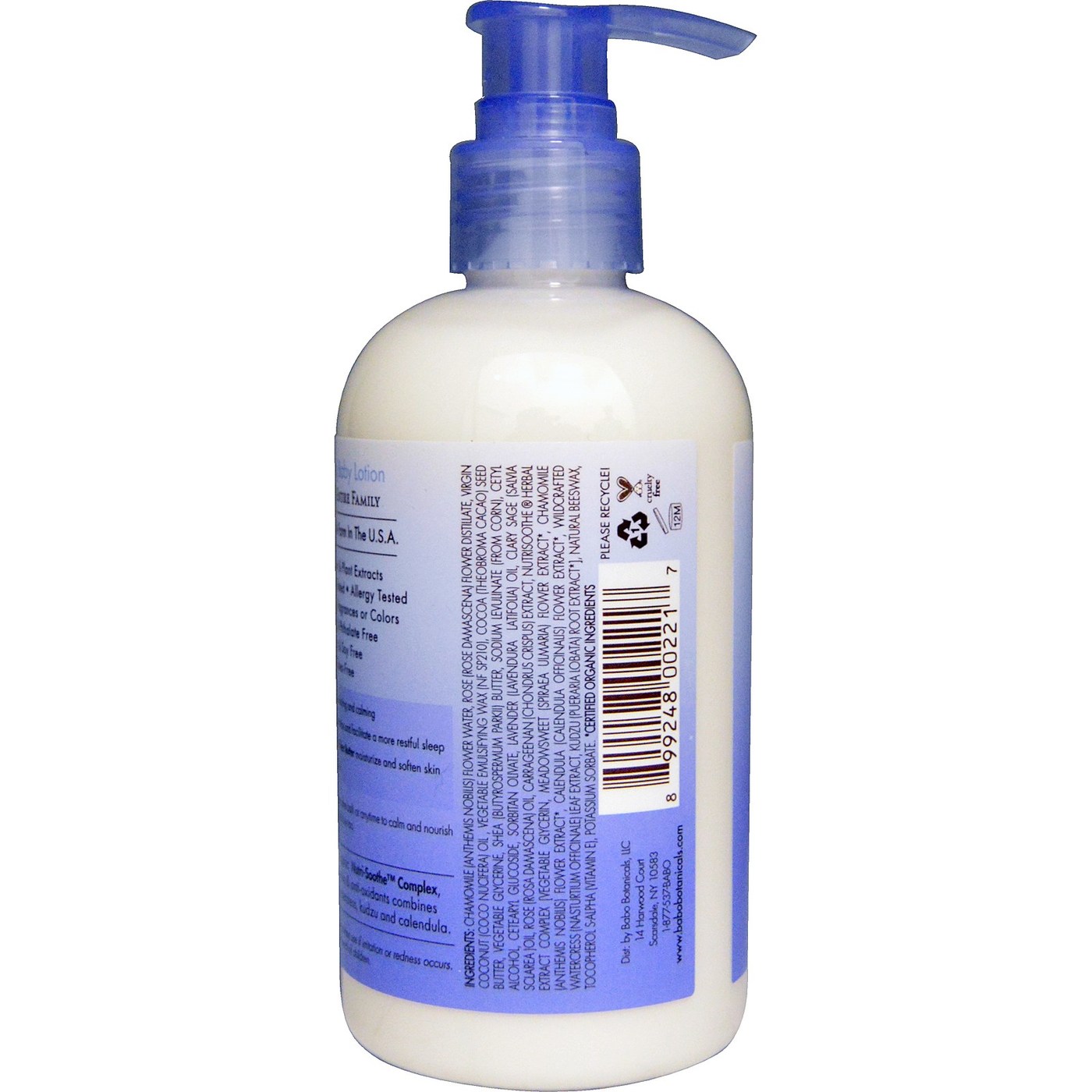 Babo Botanicals Bebê Lotion, Lavanda - Calming - 8 oz - Imagem 2