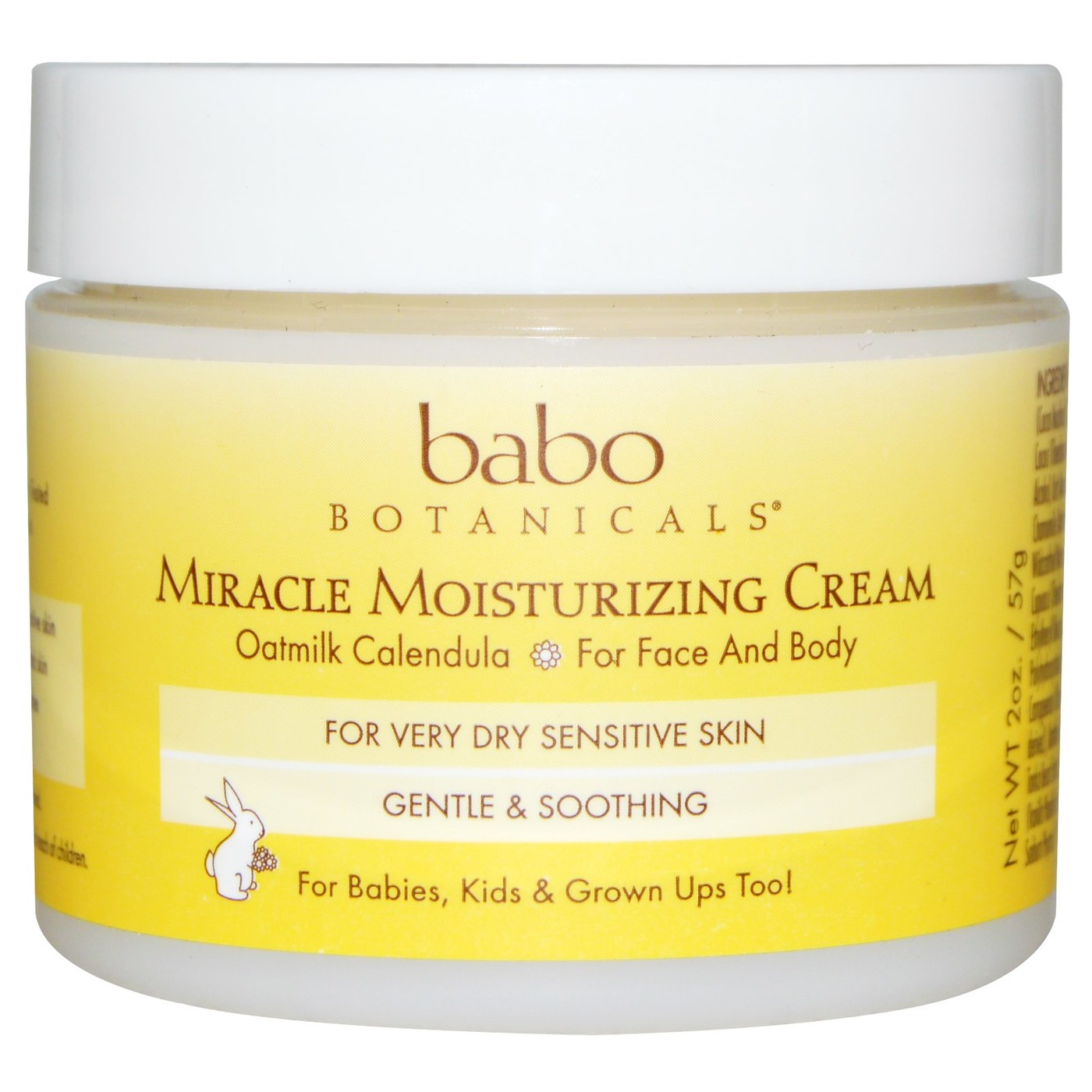 Babo Botanicals Miracle Moisturizing Cream - 2 oz