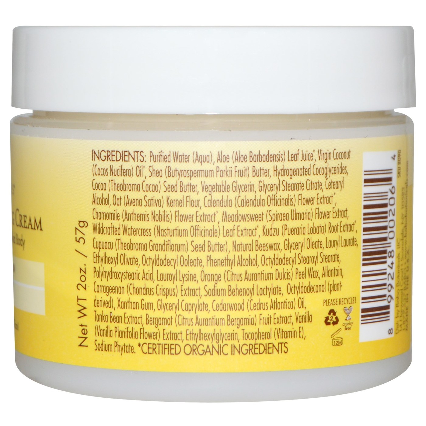 Babo Botanicals Miracle Moisturizing Cream - 2 oz - Imagem 2