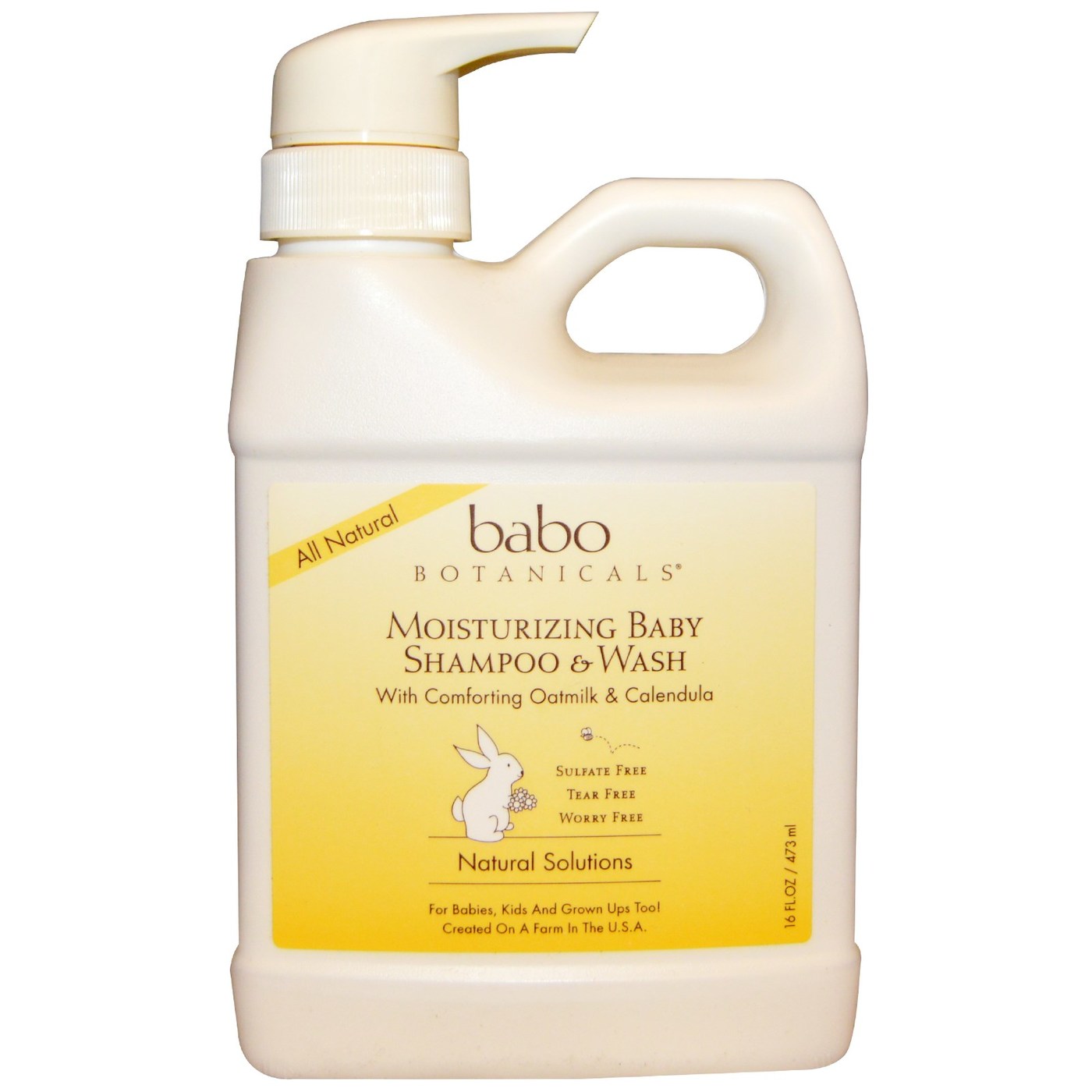 Babo Botanicals Bebê Xampu & Wash, Calêndula - Moisturizing - 16 oz