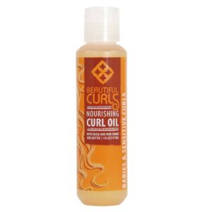 Alaffia Beautiful Curls Oil, Encaracolado - Nourishing Babies and Sensitive Curls - 4 oz