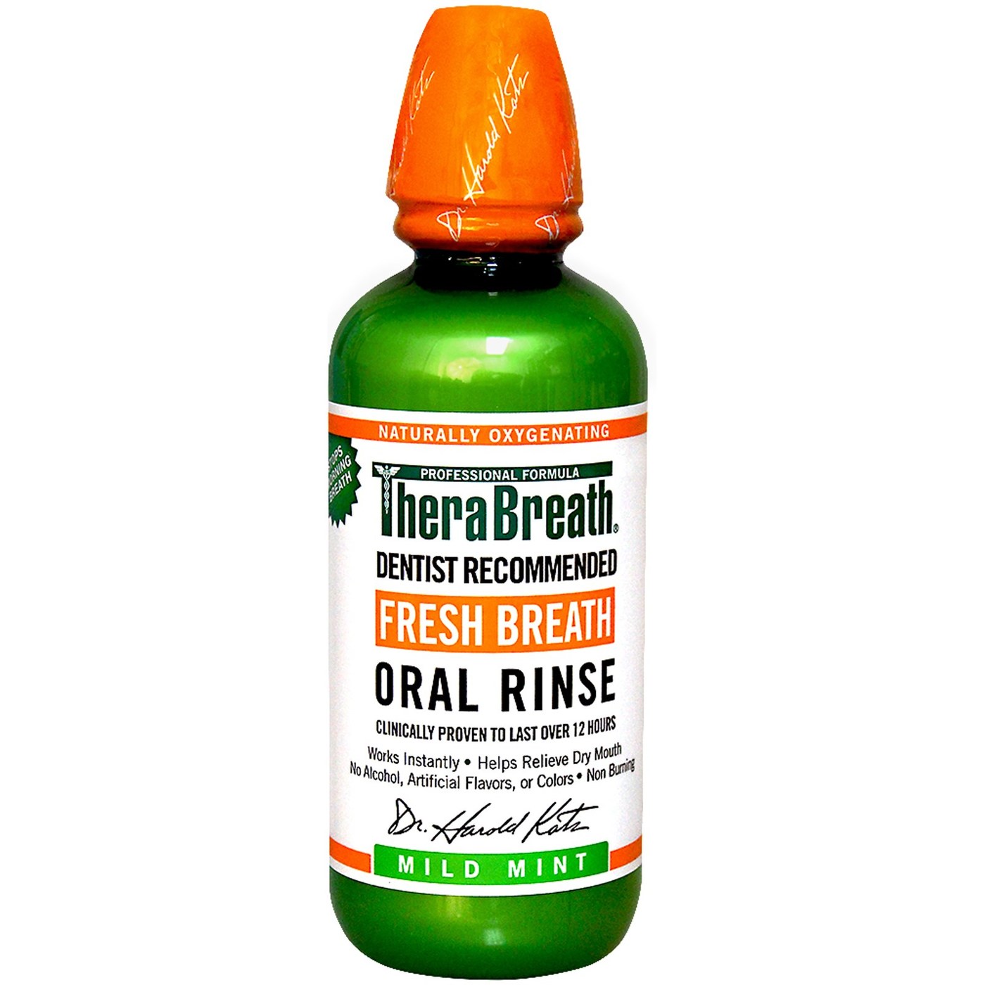 TheraBreath Fresh Breath Oral Rinse, Menta Menta - 16 fl oz