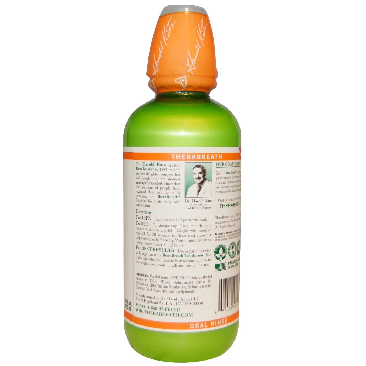 TheraBreath Fresh Breath Oral Rinse, Menta Menta - 16 fl oz - Imagem 2
