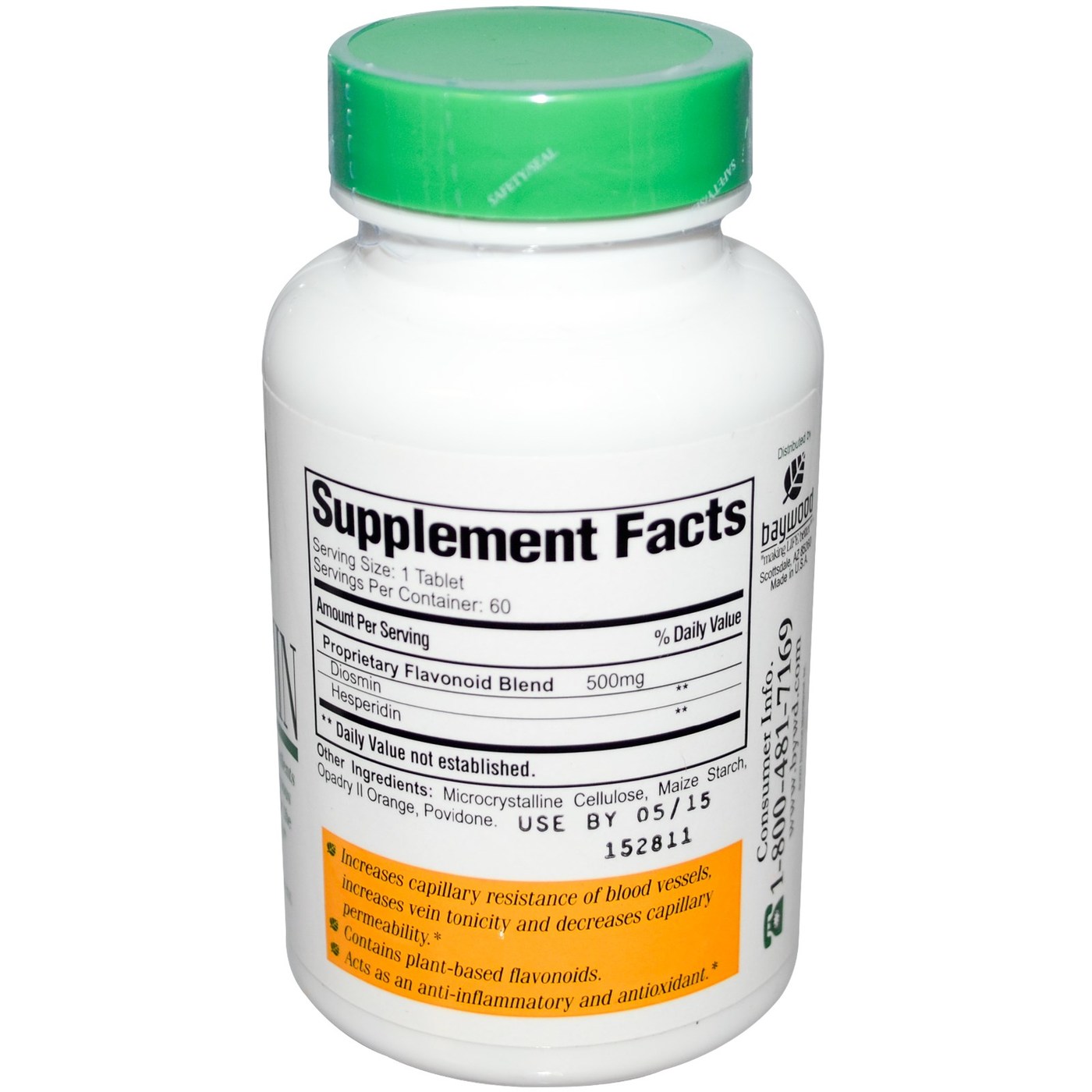 Baywood Diosmina 60 Tabletes - Imagem 2