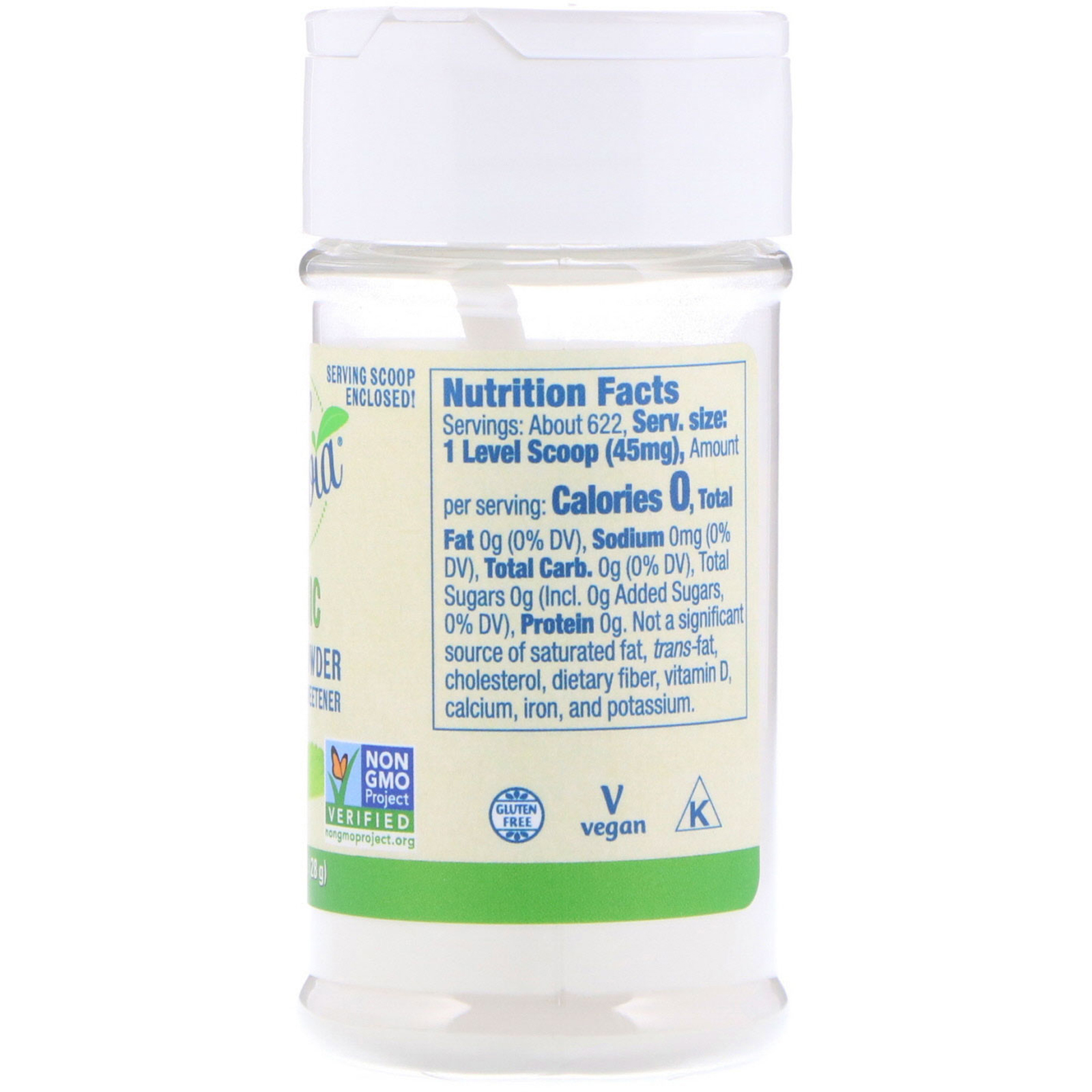 Now Foods, Certificado Orgânico, BetterStevia, Extrato em Pó, 1 oz (28 g) - Imagem 2