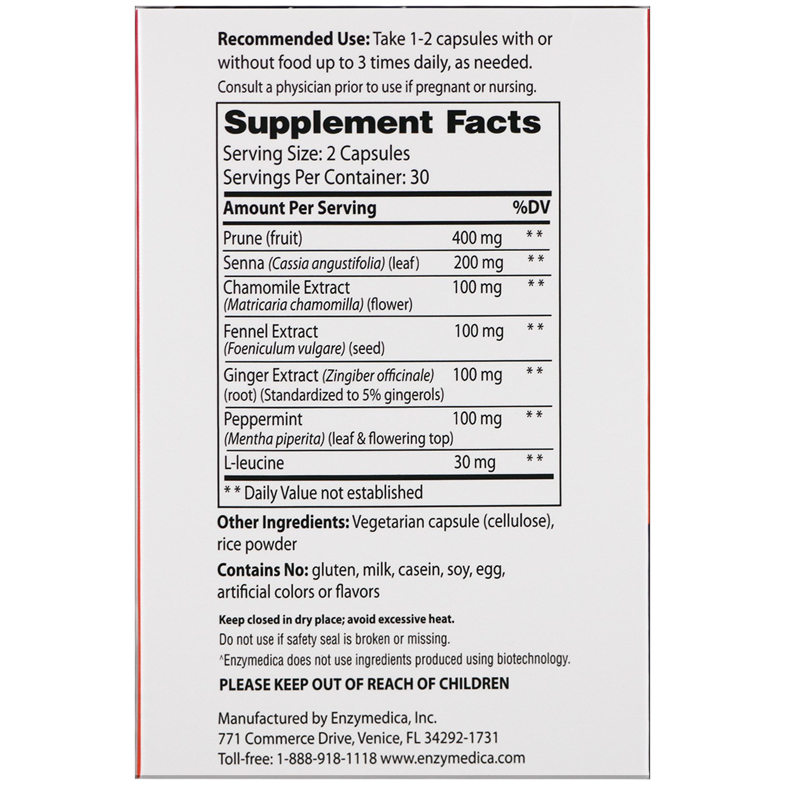 Enzymedica, Purify, Regularidade diária, 60 Cápsulas - Imagem 2