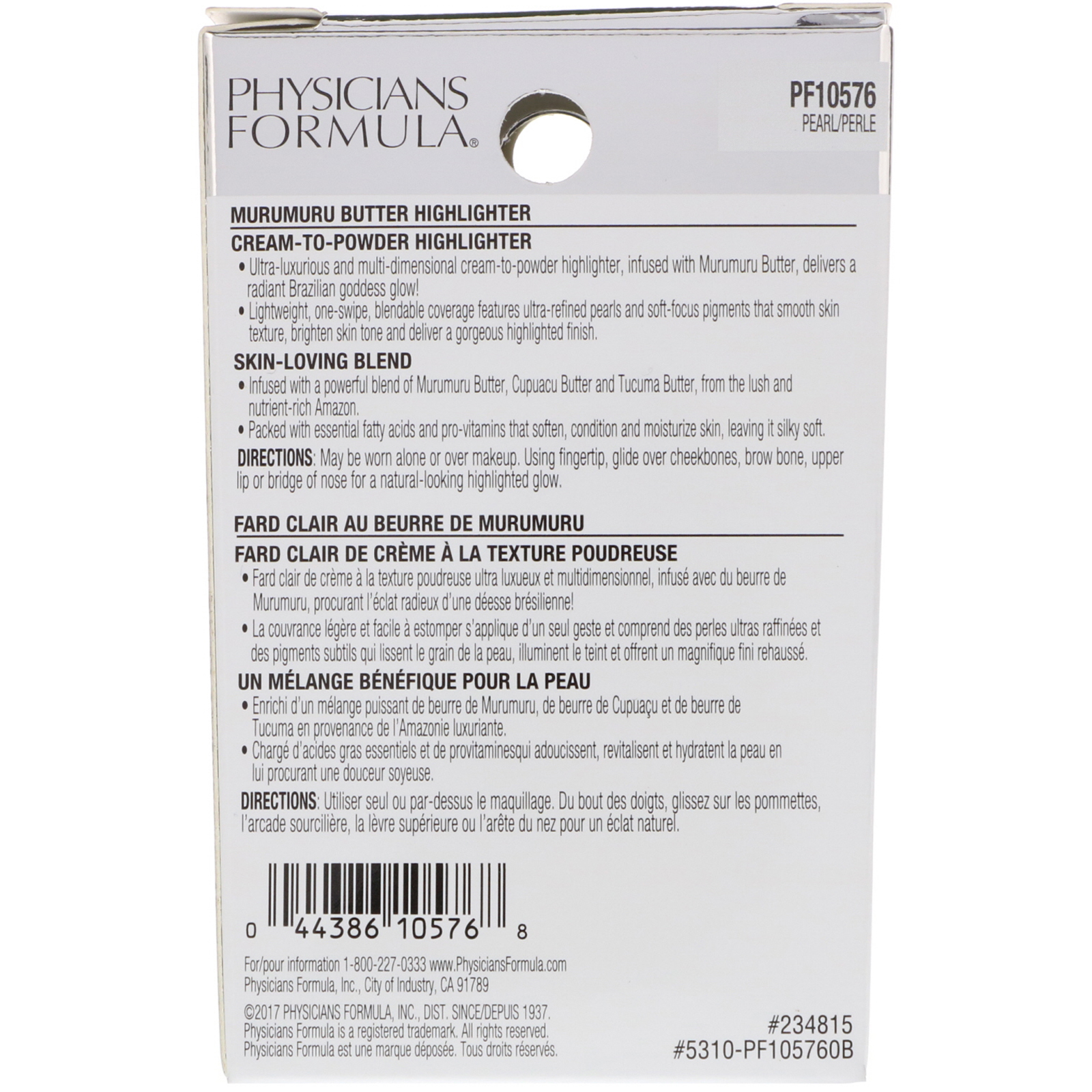 Physician's Formula, Inc., Butter Highlighter, Cream to Powder Highlighter, Pearl, 0.17 oz (5 g) - Imagem 3