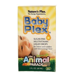 Nature's Plus Animal Parade Bebê Plex Laranja Açúcar-Livre 2 fl oz (60 ml)