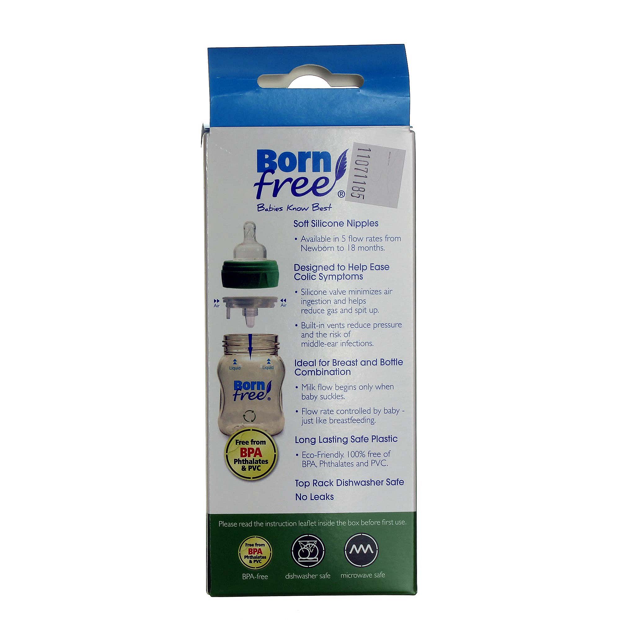Born Free Ampla gargalo do bebê 6-5 oz garrafas - Imagem 3