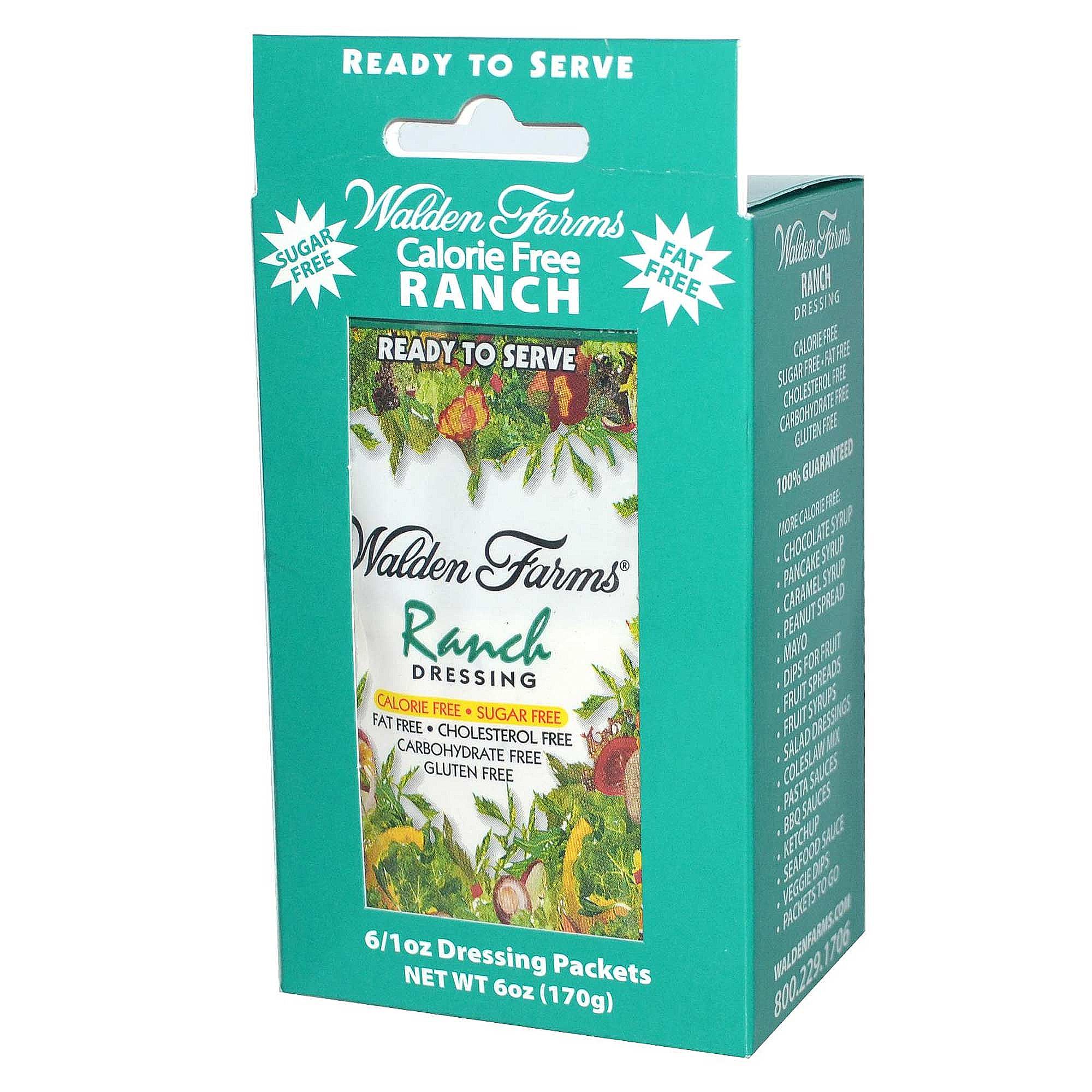 Walden Farms Pacotes Ranch Dressing 6 Pacotes