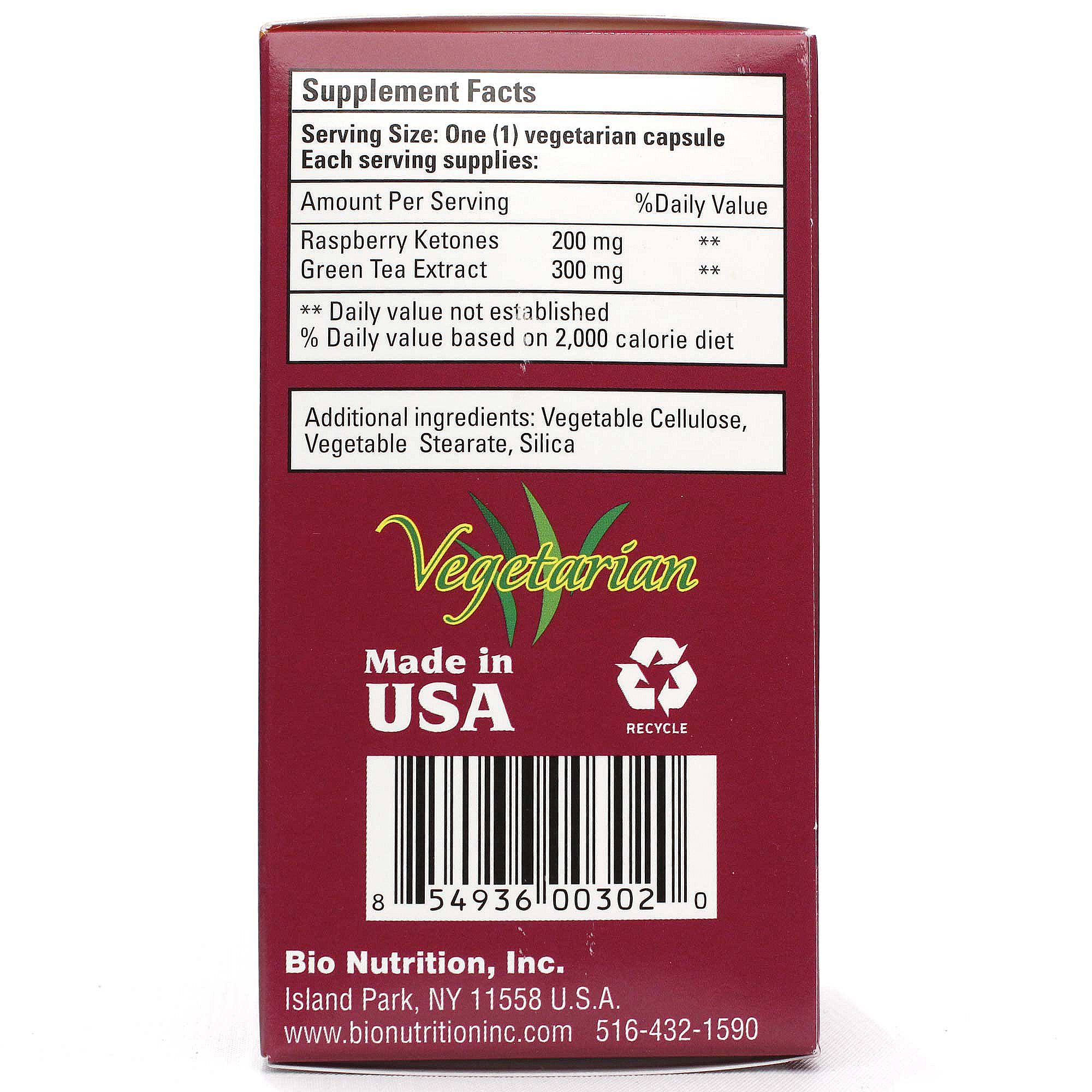 Bio Nutrition Cetona da framboesa Diet 60 Cápsulas Vegetarianas - Imagem 2