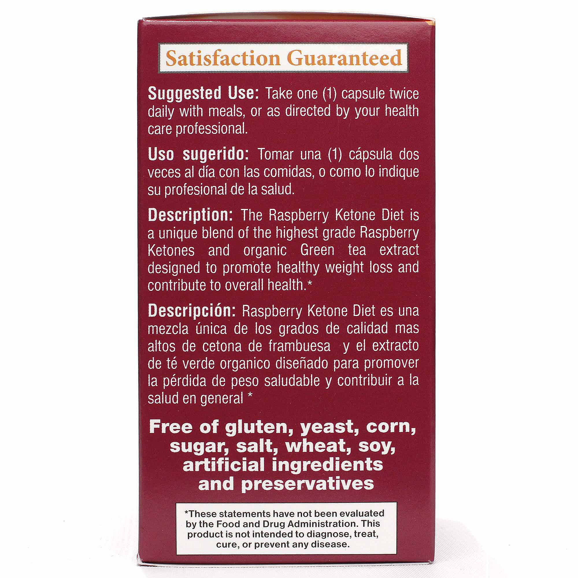 Bio Nutrition Cetona da framboesa Diet 60 Cápsulas Vegetarianas - Imagem 3