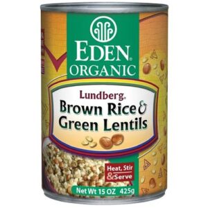 Eden Foods Orgânico Arroz e lentilhas verdes 15 onças