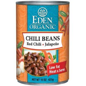 Eden Foods Chili Beans orgânicas com Japapeno e Chili Peppers 15 onças