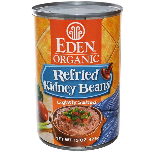 Eden Foods Refried Orgânica Suporte Renal Beans (12 Pack) (12) - 16 latas de onças