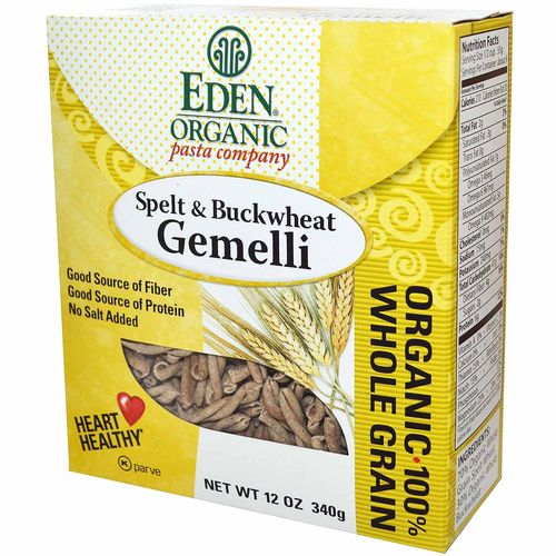 Eden Foods Espelta Orgânica e trigo mourisco Gemelli 12 oz