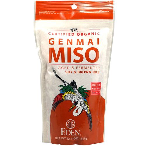 Eden Foods Orgânico Genmai Miso Soja e Arroz Integral 12,1 oz