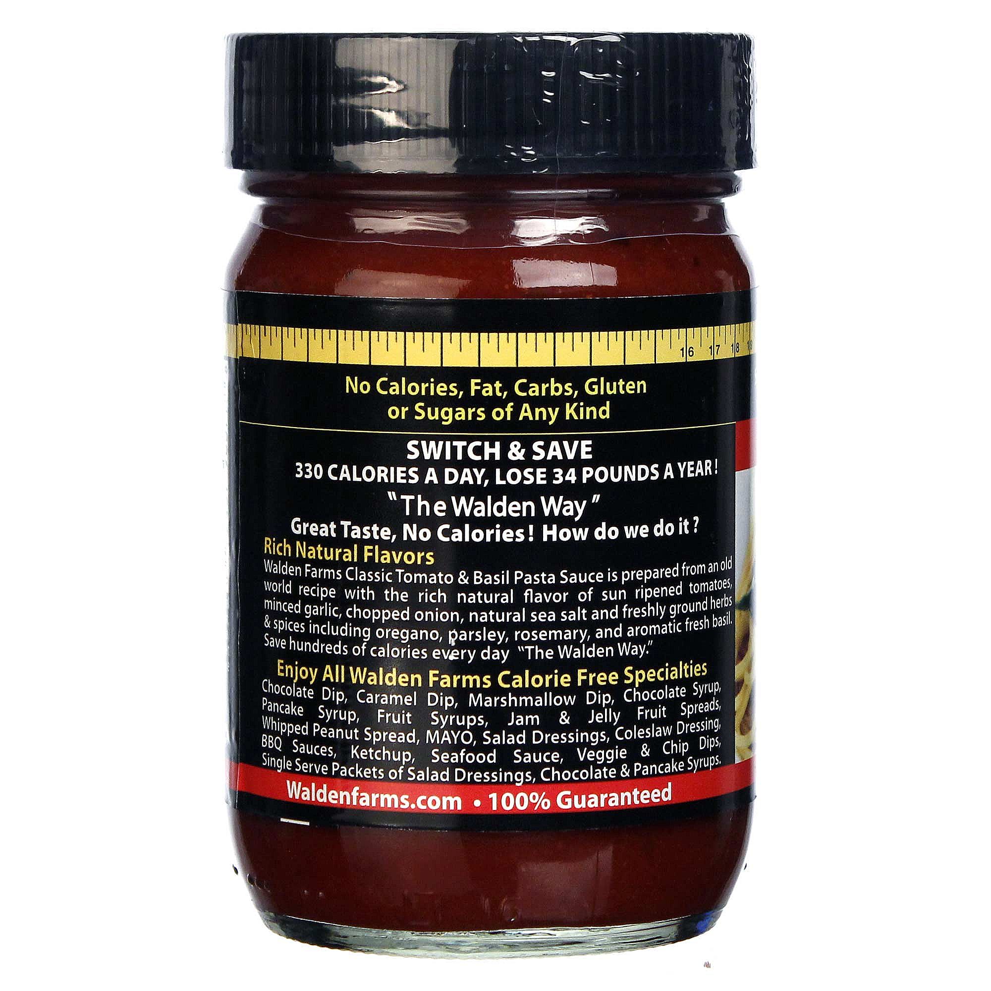 Walden Farms Tomate e manjericão Pasta Sauce 12 fl oz - Imagem 3