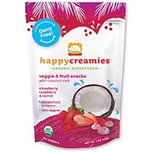 Happy Bebê Creamies Boas Framboesa e Cenoura 8-1 Bolsas oz